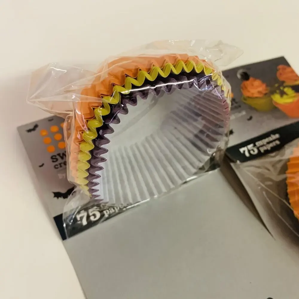 150 PIECES Cupcake Papers Sweet Creations 3 Colors Halloween‎ Cupcake Cups
